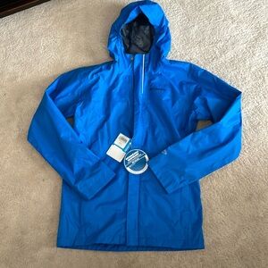 NWT Columbia Waterproof windbreak jacket Youth Sz Large 💙